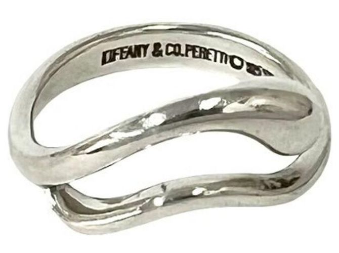 Tiffany & Co Anello Tiffany Vintage Teardrop Band Argento