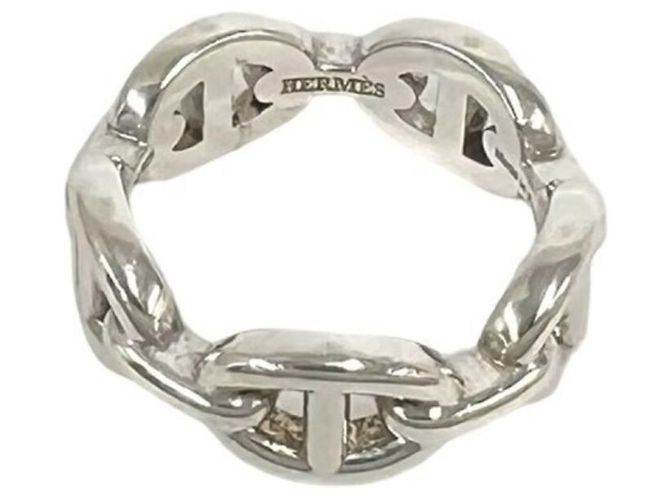 Ring Hermès Anello Chaine d'Ancre Enchainée Hermes Argento
