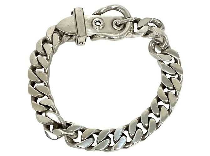 Hermès Bracciale Hermes Vintage Boucles Sellier PM Argento