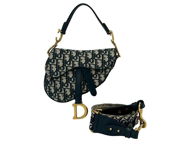 Sac Saddle bleu marine Christian Dior 