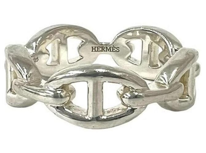 Ring Hermès Anel Chaine d'Ancre Enchainée HERMES em prata de lei 