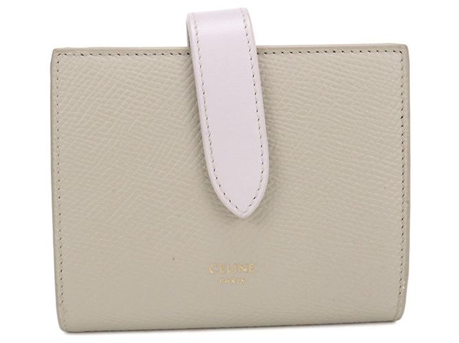 Céline Carteira bi-fold Celine em bege