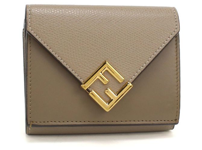 Fendi Tri-fold Wallet 8M0480 Brown