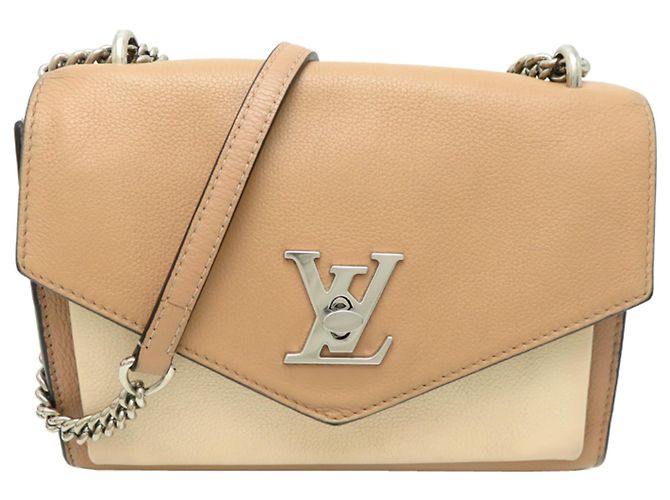Bolsa de ombro Louis Vuitton MyLockme BB Bege Cru