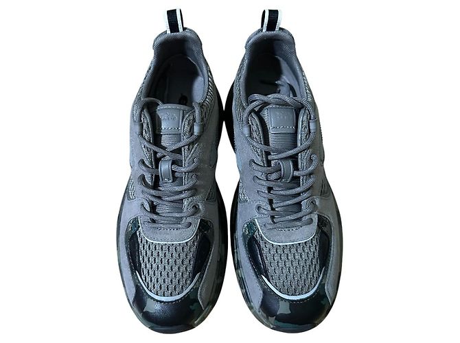 Coach Tech Runner Camo Print Sneakers Grey