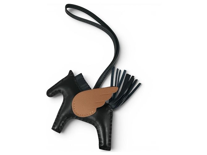 Hermès Hermes Rodeo Pegasus PM Handbag Charm Black Blue Golden