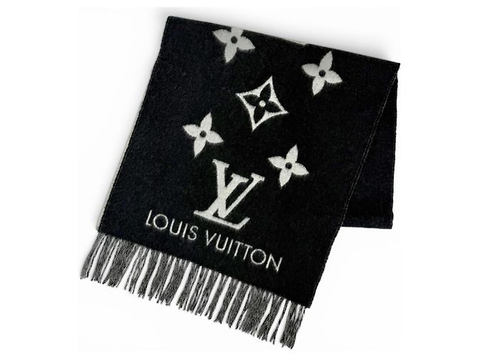 Louis Vuitton Kaschmir-Stola Braun Schwarz