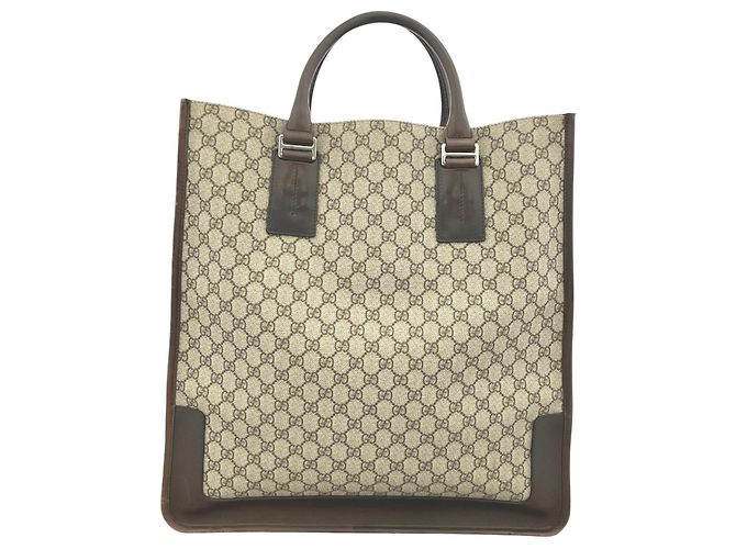 Bolsa Tote Gucci GG Supreme em couro