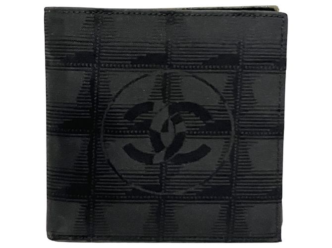 Chanel New Travel Line Bi-fold Wallet Black