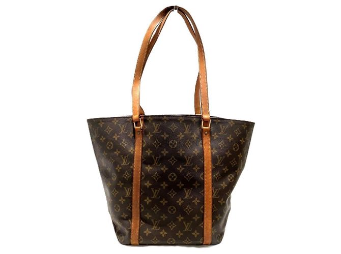 Louis Vuitton Monogram Tote Bag Brown