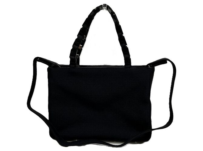 Borsa a mano Vara Nylon Salvatore Ferragamo Nero
