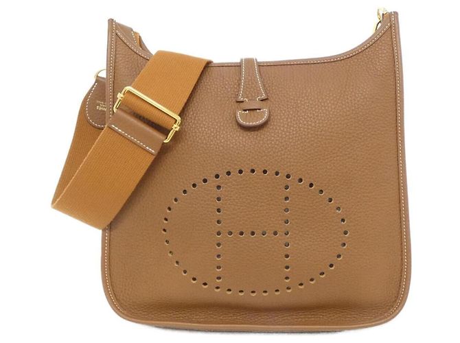 Hermès Bolsa de Ombro Hermes Evelyne 3 PM Marrom