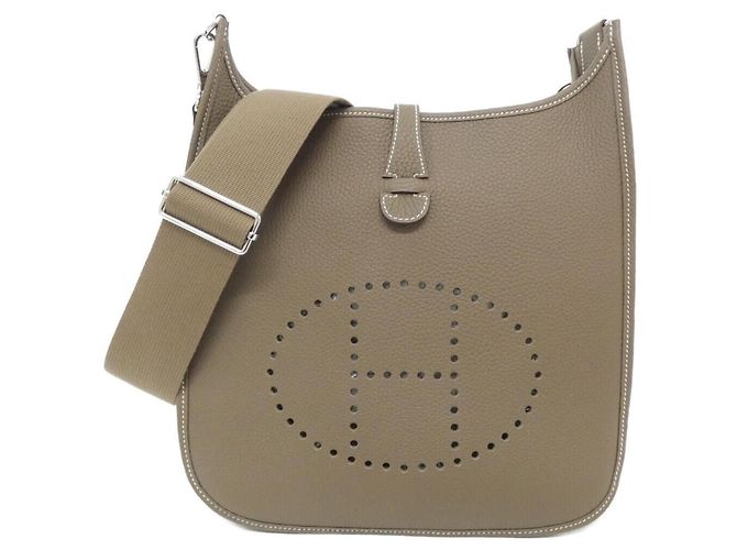 Hermès Bolsa de ombro Hermes Evelyne 3 PM Bege Taupe