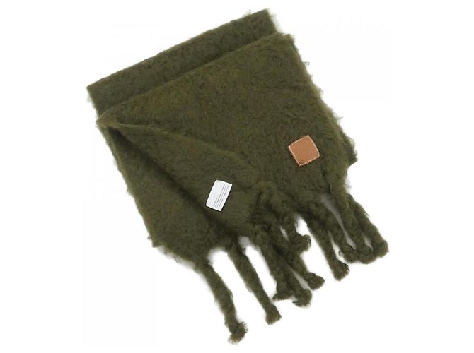 Echarpe de lã e mohair cáqui Loewe Caqui