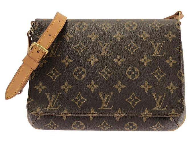 Borsa a Spalla Louis Vuitton Monogram Musette Tango Marrone