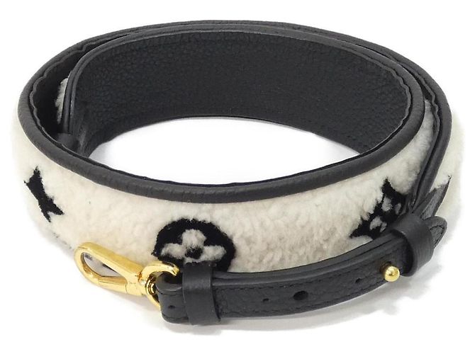 Alça de ombro Louis Vuitton J01300 Marrom Preto Branco