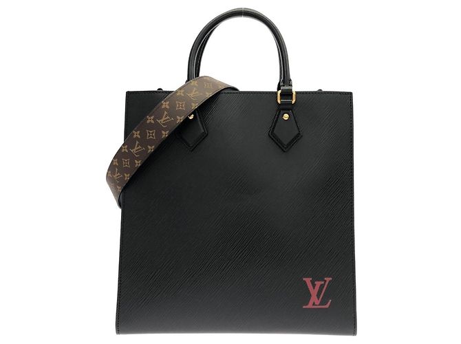 Sac à main Louis Vuitton Epi Sac Plat PM Noir