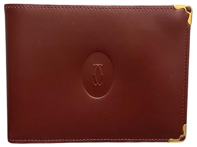 Portafoglio in pelle Bordeaux Cartier Bordò
