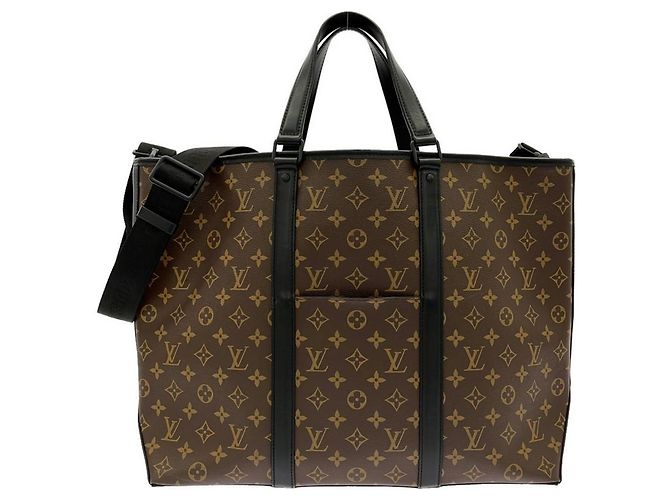 Borsa da weekend GM Monogram Macassar Louis Vuitton M45733 Marrone
