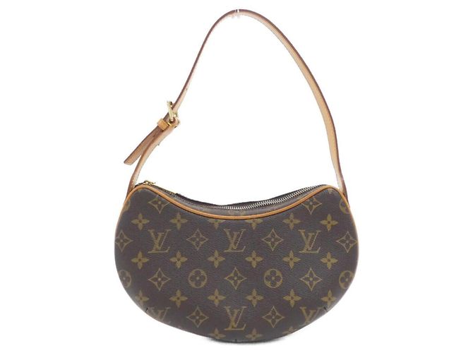 Borsa a tracolla Louis Vuitton Monogram Pochette Croissant Marrone