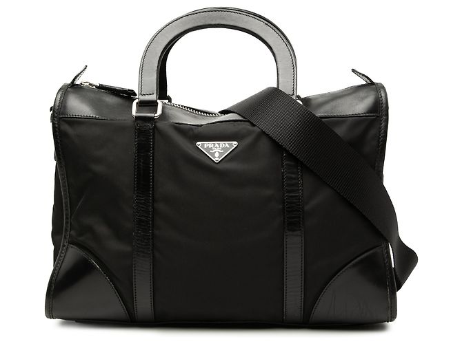 Bolsa de mão Tessuto preta da Prada Preto