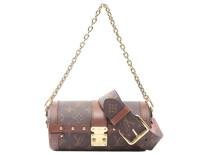 Baú Papillon Louis Vuitton Marrom Monogram