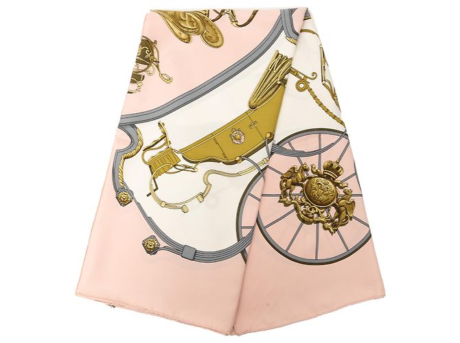 Sciarpa in seta Hermès Pink Springs 90