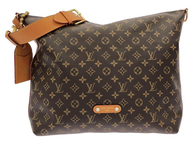 Sac à bandoulière Louis Vuitton Monogram Archive Vagabond Hobo Marron