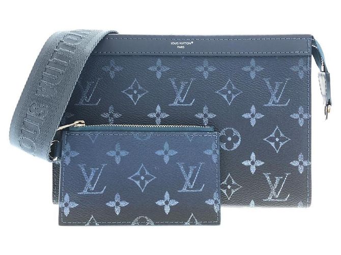Portafoglio Gaston Monogram Gradient Louis Vuitton Rosso Blu