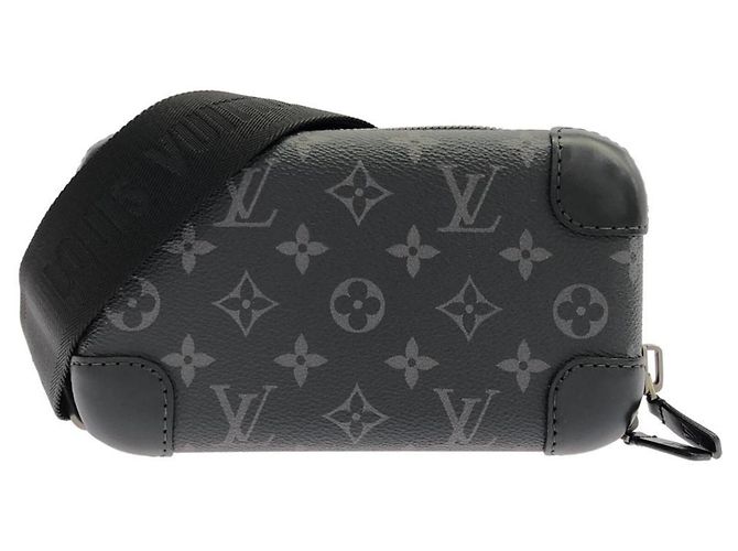 Clutch con correa Louis Vuitton Monogram Eclipse Horizon Negro Monograma