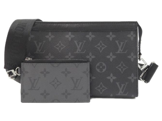 Portefeuille Gaston Monogram Eclipse Reverse de Louis Vuitton Noir Gris Monogramme