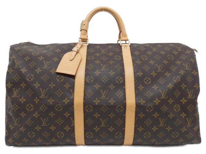 Sac Boston Louis Vuitton Monogram Keepall 55cm Marron Monogramme