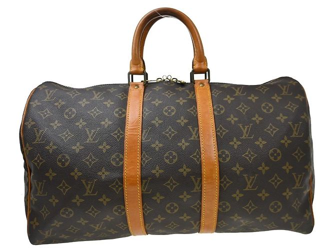 Louis Vuitton Keepall Monogram Canvas 45 Marrone