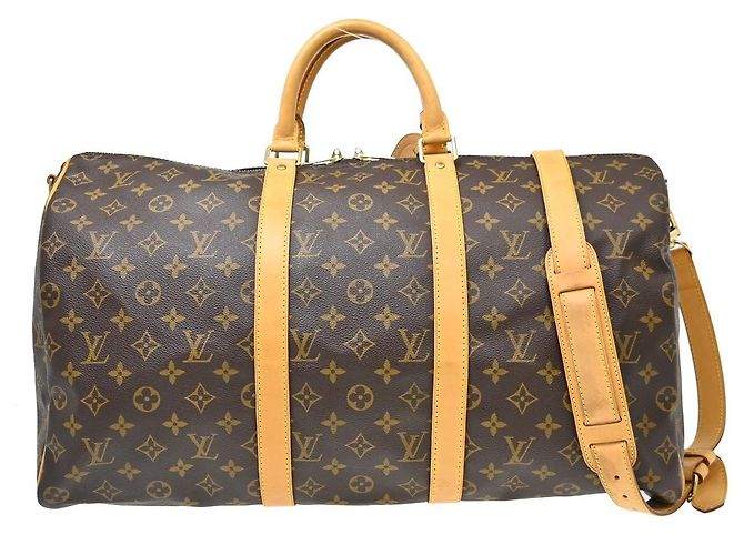 Louis Vuitton Keepall Bandouliere Monogram Canvas 50 Marrom
