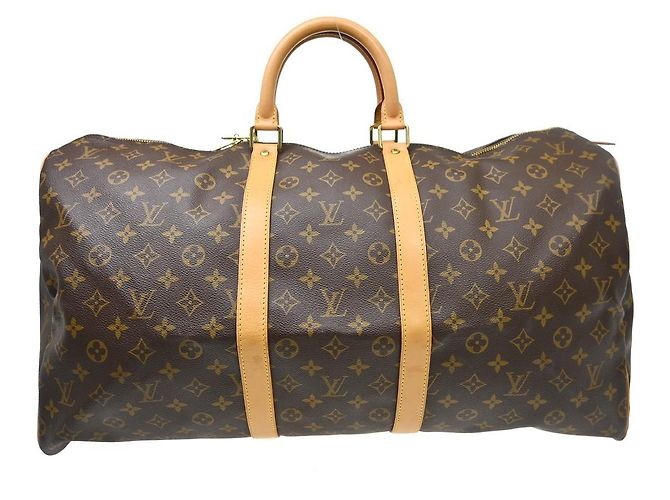 Louis Vuitton Keepall Monogram Canvas 55 Marron