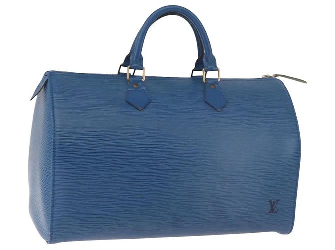 Louis Vuitton Speedy Epi Leather 35 Bleu