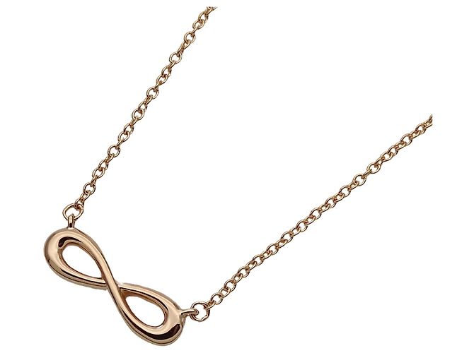 Collana Infinity in oro rosa 18K di Tiffany & Co. D'oro