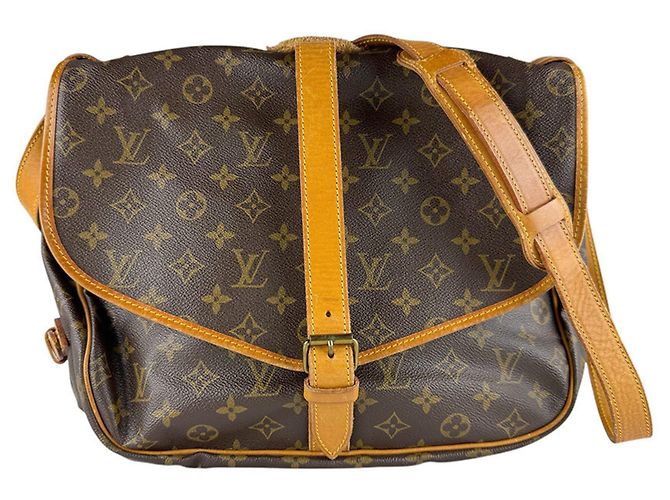 Bolso de Hombro Louis Vuitton Monogram Castaño Monograma
