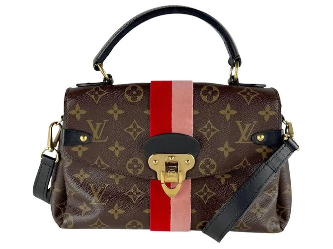 Bolso de hombro Louis Vuitton Monogram Georges BB de lona Roja Monograma