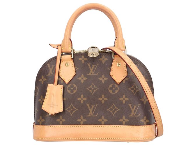Bolso de hombro Louis Vuitton Alma BB Monogram Castaño