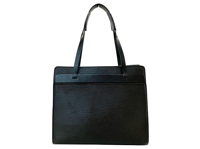 Borsa in pelle Epi Louis Vuitton - Croisette PM Noir Nero