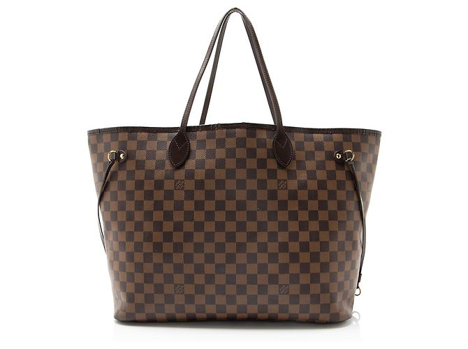 Louis Vuitton Damier Ebene Neverfull GM Tote Braun