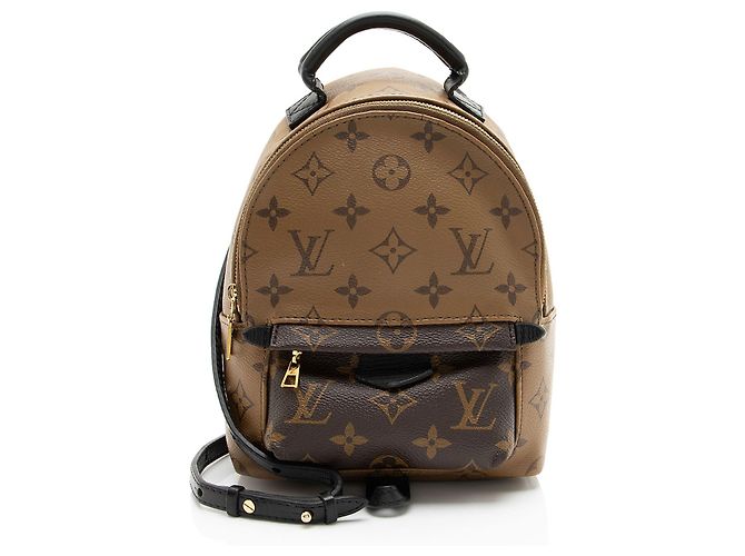 Mini Mochila Louis Vuitton Reverse Monogram Canvas Palm Springs - VENTA FINAL Negro