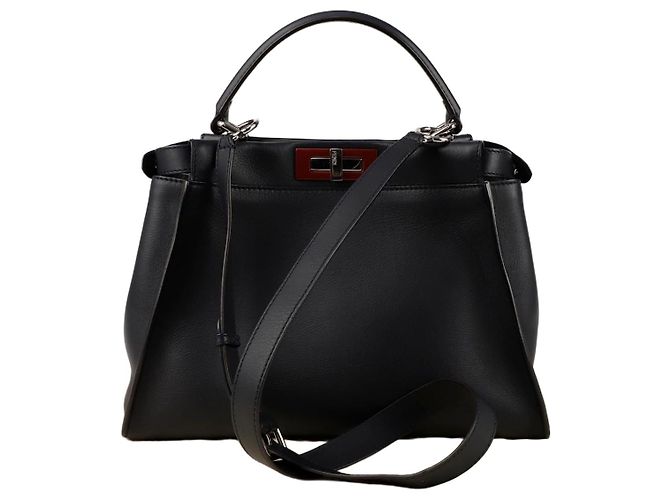 Fendi Borsa a tracolla tote Regular Peekaboo Blu