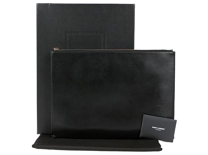 Saint Laurent Clutch Monogram Large Nero 