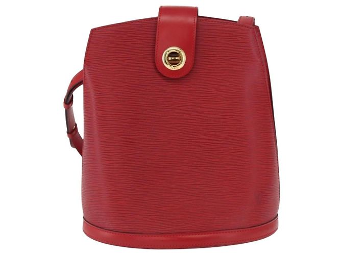 Louis Vuitton Cluny Shoulder Bag Epi Leather Red