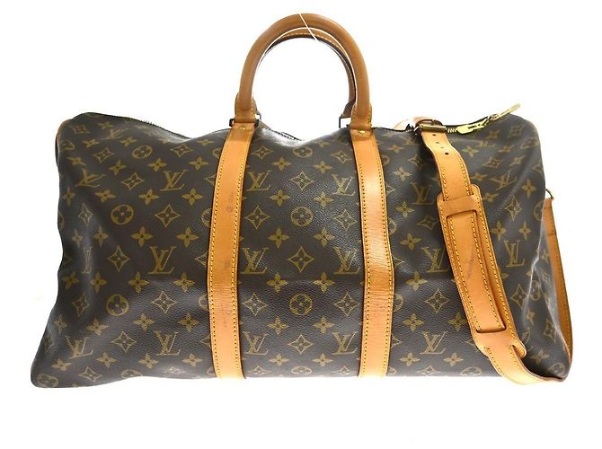 Louis Vuitton Keepall Bandouliere Monogram Canvas 50 Marrom