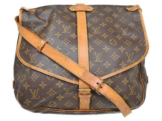 Louis Vuitton Saumur Monogram Canvas 35 Marrone