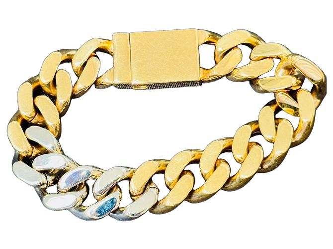 Pulseira de elos curb Saint Laurent dourada Dourado