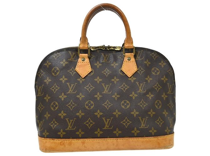 Louis Vuitton Alma Monogram Canvas PM Marrone